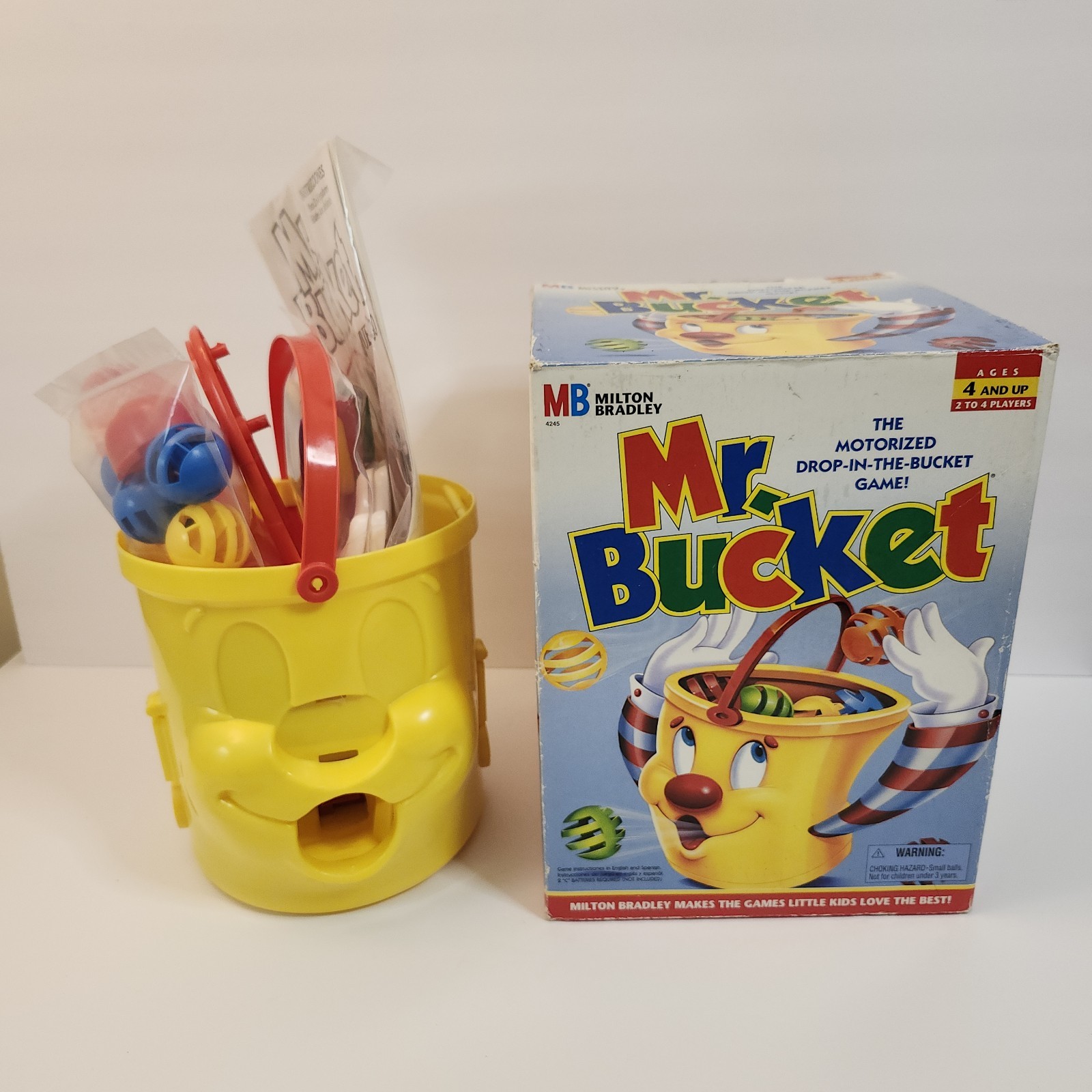 Vintage 2002 Milton Bradley MR. BUCKET Game, Open Box, New, Unused Complete READ