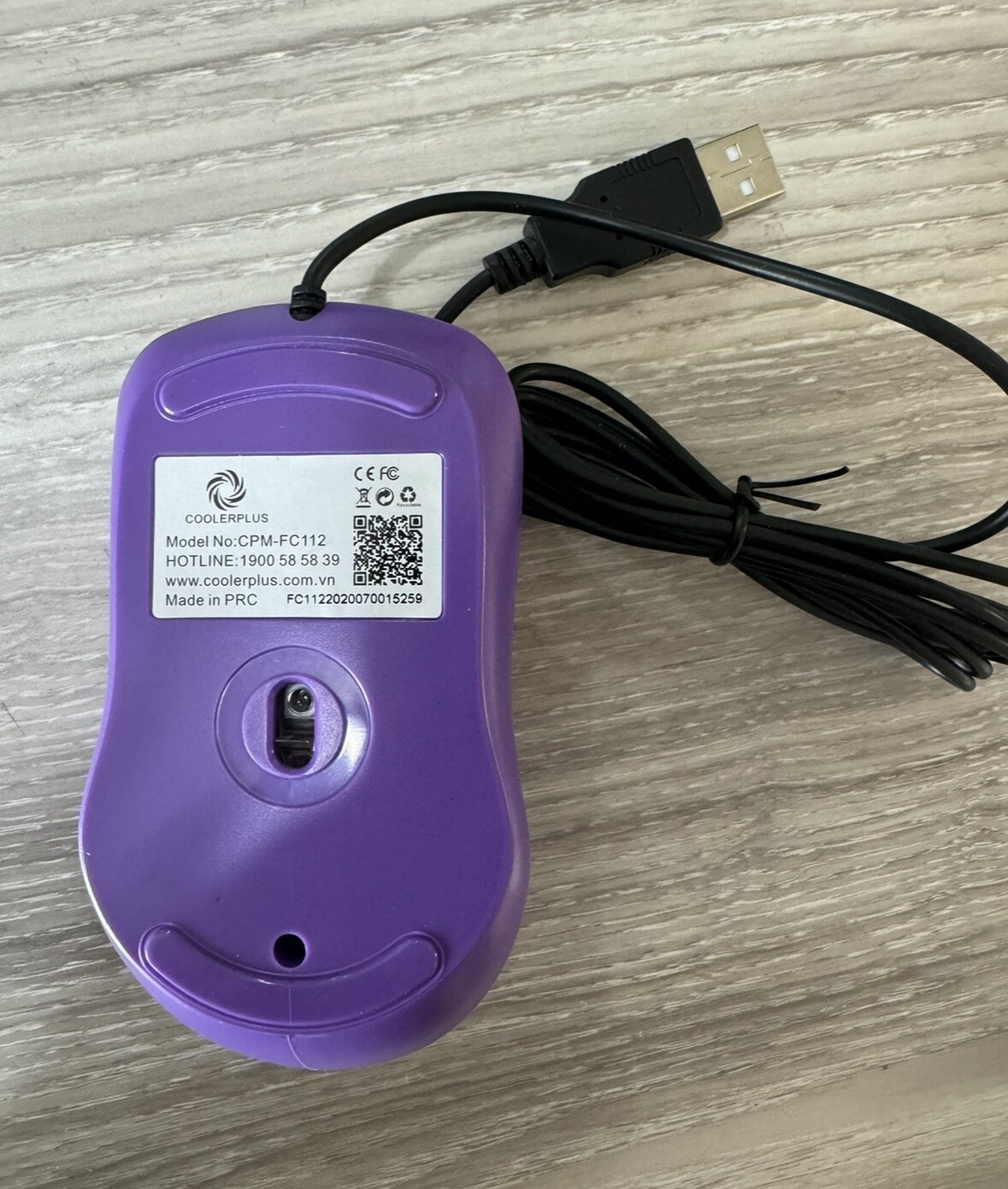 COOLERPLUS FC112 USB Optical Wired Computer Mouse with Easy Click for Office ...