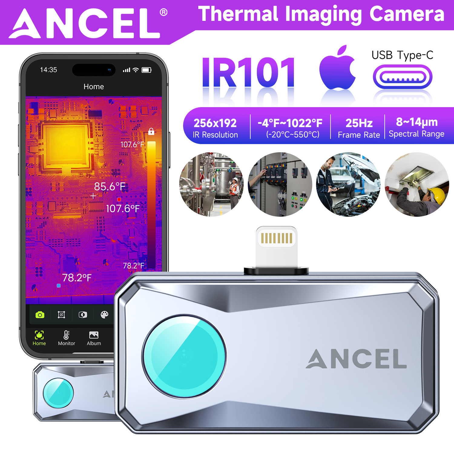 Thermal Imager Camera for iPhone 11 12 iOS High Resolution Infrared Test Report