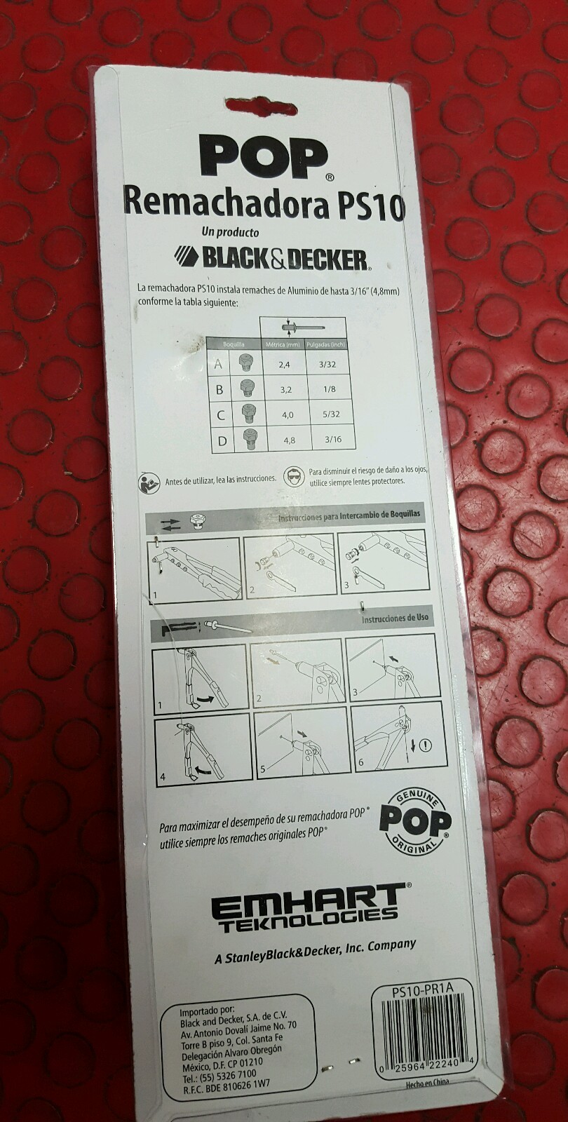 BLACK DECKER PS10 POPSET HAND RIVET TOOL