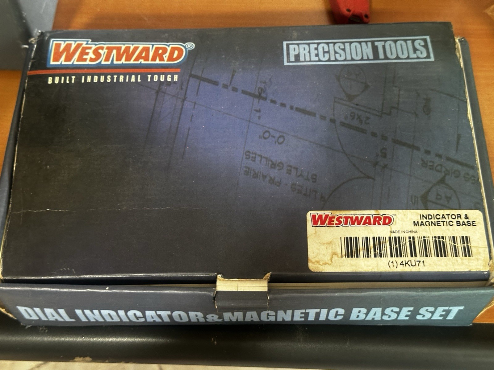 Westward 4KU71 Dial Indicator & Magnetic Base Set Precision Tools
