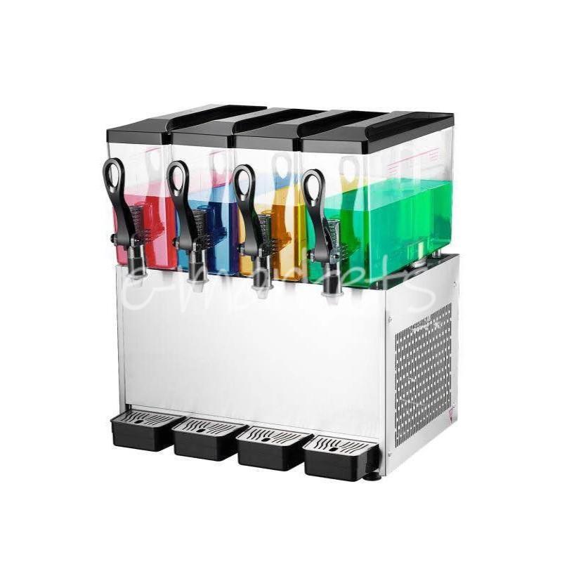 4 Cylinder Hot Cold Beverage Machine Fruit Juice Machine 12*4L 220V New