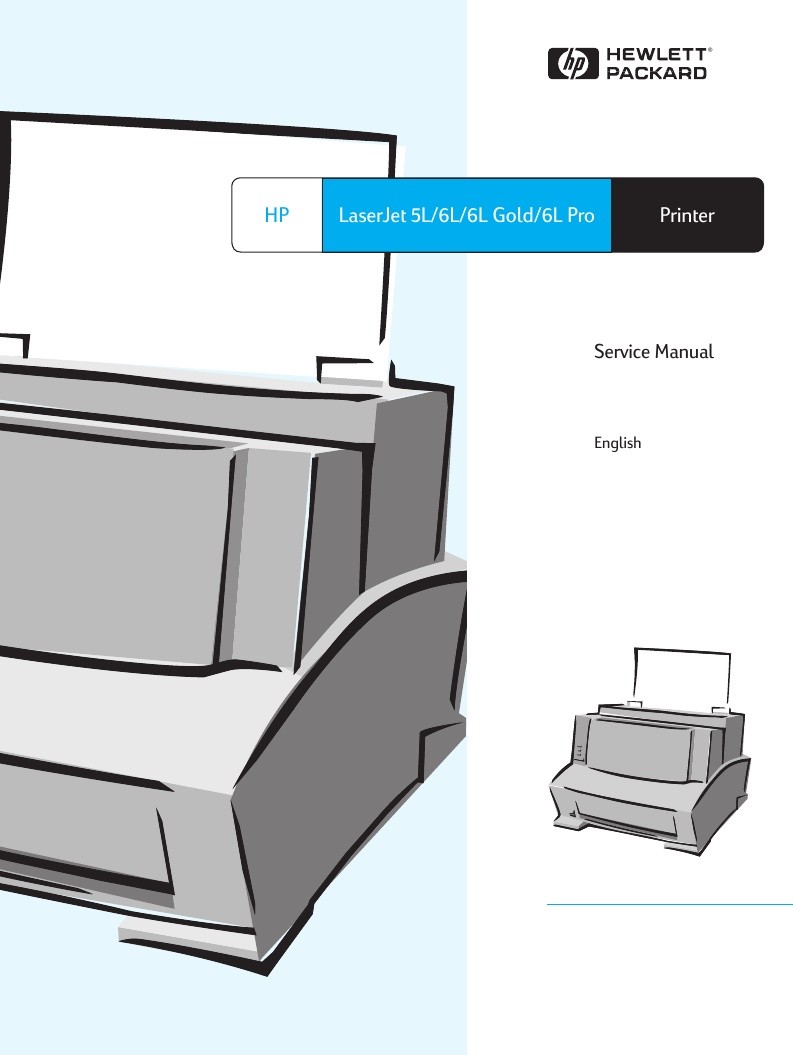 HP Laserjet 5L 6L Gold / Pro Service Manual (Contains Parts and Diagrams)