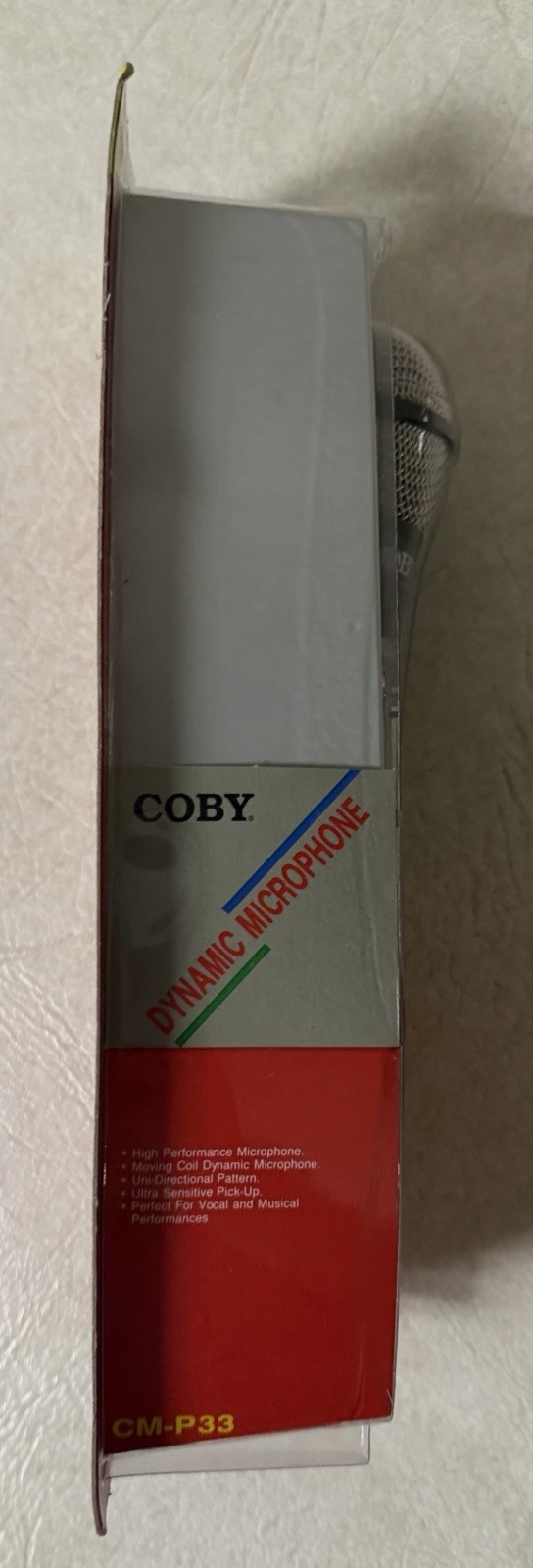 COBY CM-P33 Dynamic Cable Professional Microphone New Sealed