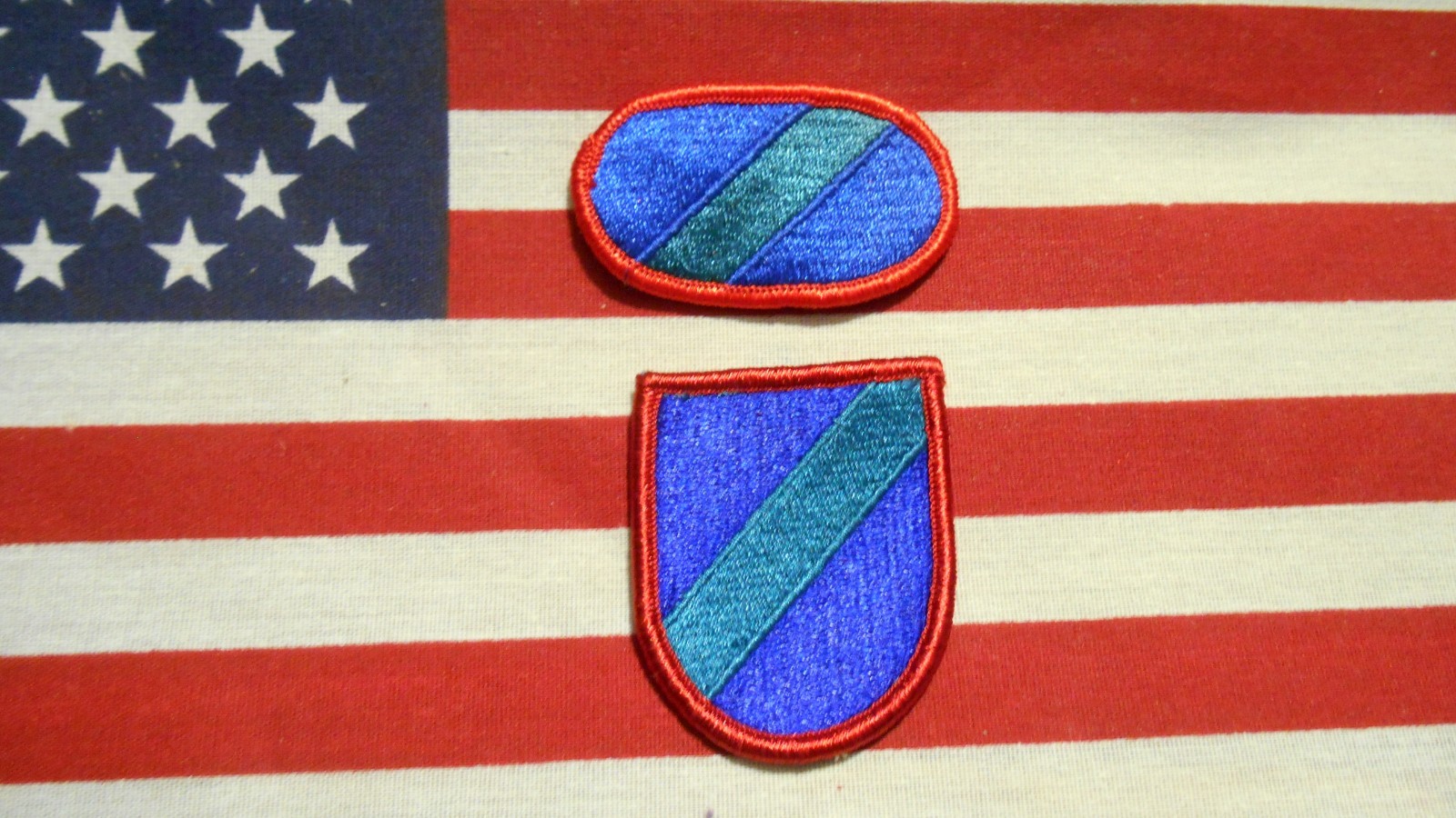 3rd Brigade Combat Team STB BCT 82nd Airborne Beret Flash & Para Oval  patch m/e