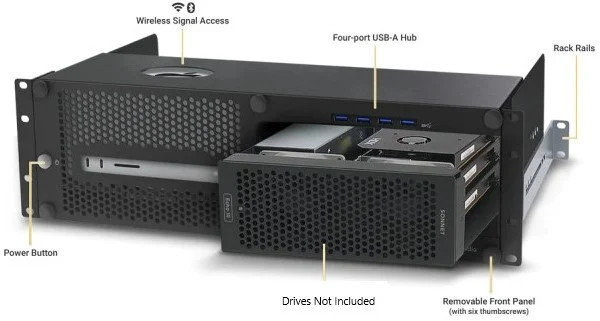 Sonnet XMAC-STD-III Pro 3U Rackmount Enclosure, Echo III Module