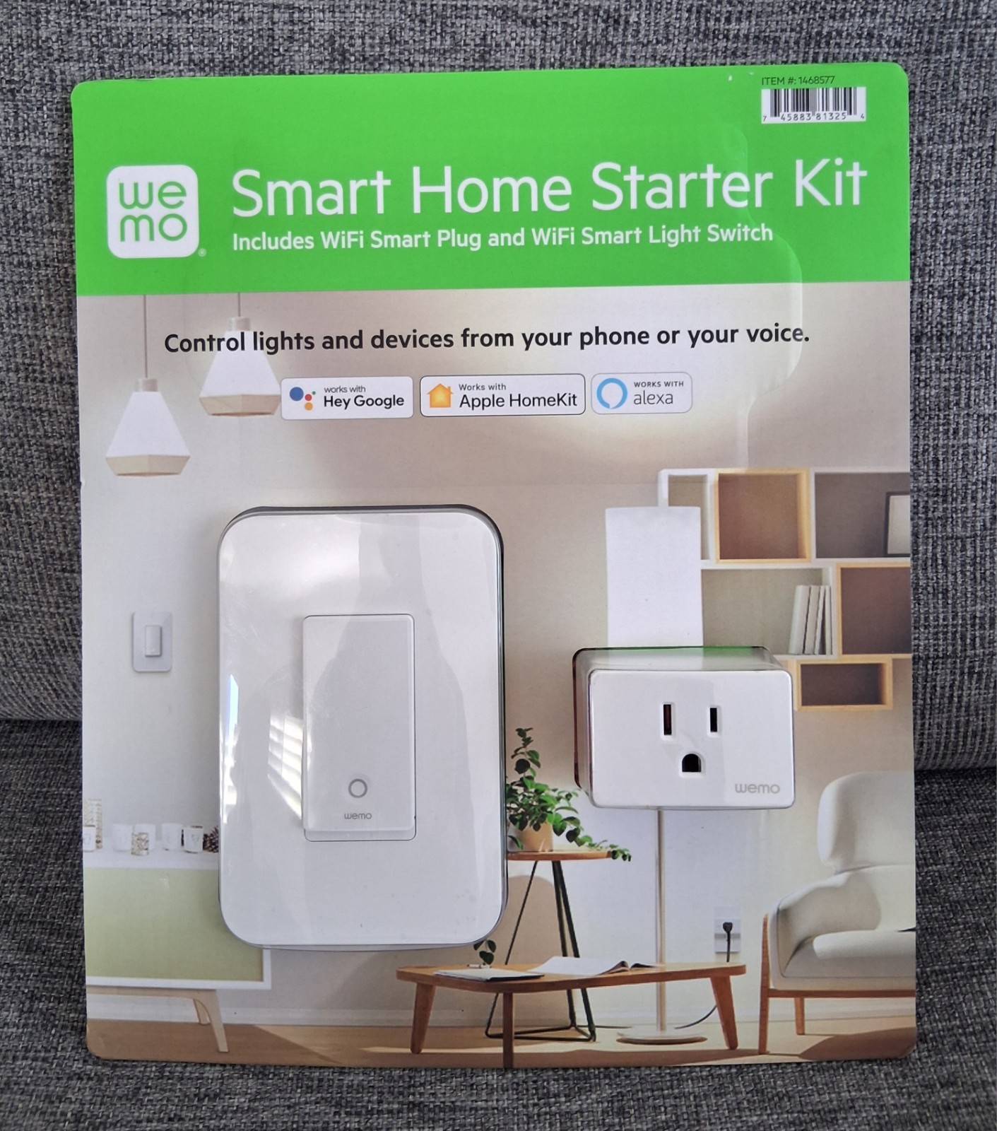 Wemo Smart Home Starter Kit Controlled Switch & Smart Plug Google Apple Alexa