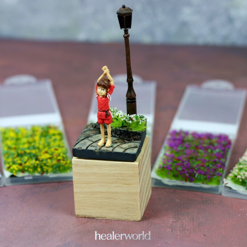 Season Flower Scenery Clusters HO/OO Scale Miniatures Multicolour Garden Plants