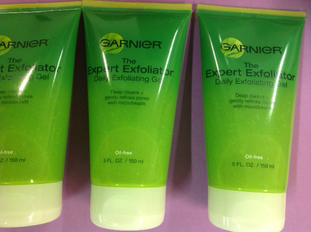 3 X Garnier The Expert Exfoliator Daily Exfoliating Gel, 5 FL OZ / OIL-FREE NEW.
