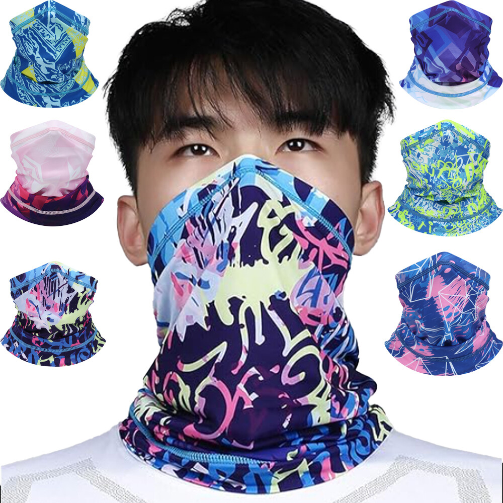 Bandana Face Cover USA Breathable Neck Gaiter Scarf Sun UV Protection Face Masks