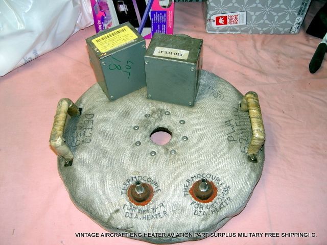 VINTAGE AIRCRAFT ENG HEATER AVIATION PART SURPLUS MILITARY FREE SHIPPING! C.