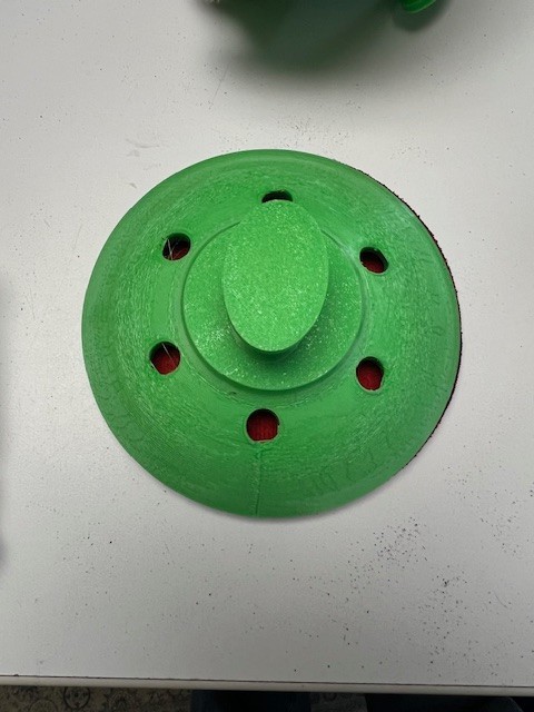 Bowling Ball Surface & Resurfacing Tool for 5" Abralon pads and polish pads.