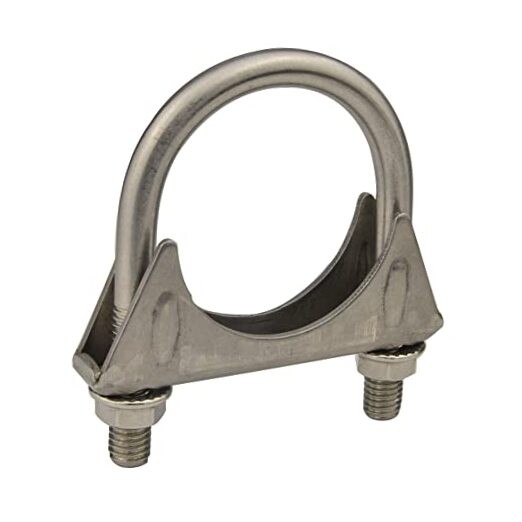 Heavy Duty 2.125" (）Exhaust Tail Pipe Stainless Steel Saddle Style U 2 1/8 Inch
