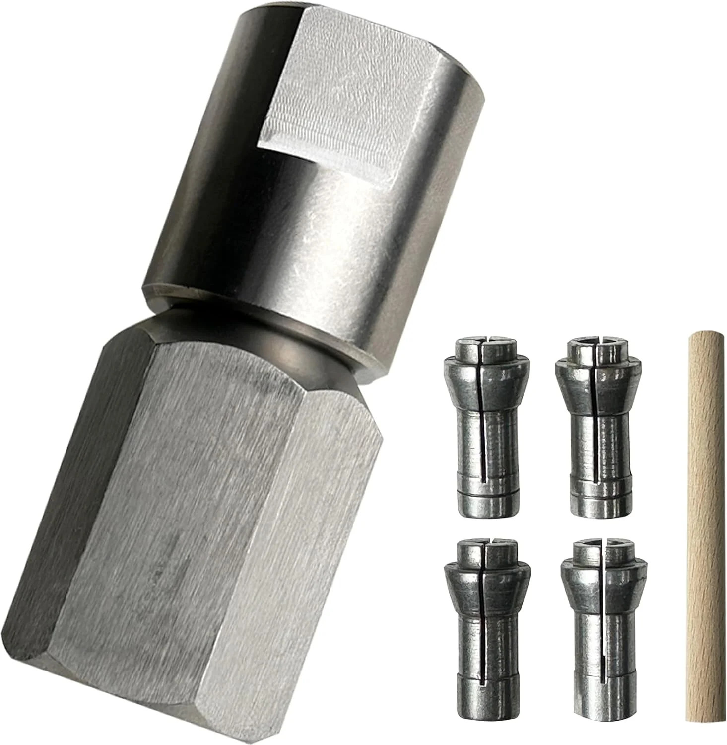 Flapper Adapter, stainless steel angle grinder adapter, compatible with 5/8"