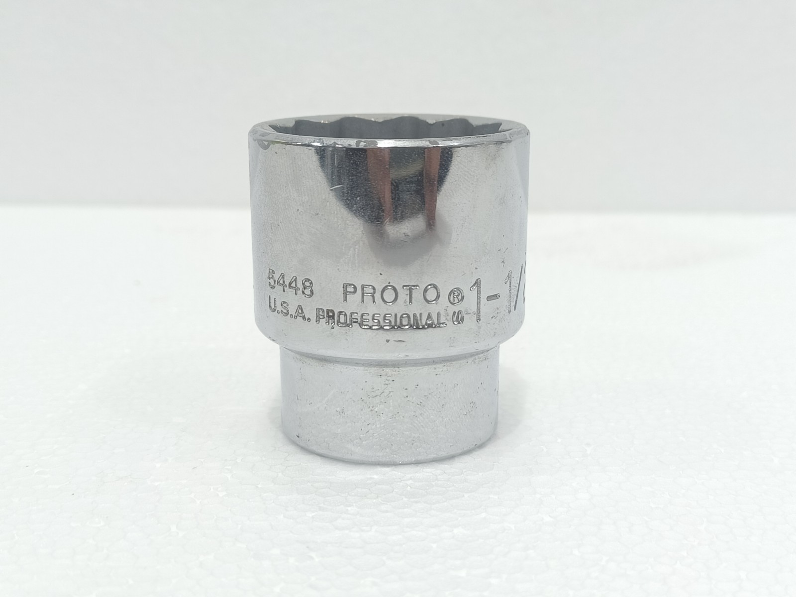 PROTO PROFESSIONAL 5448 1-1/2 INCH SAE SOCKET 1/2 INCH DRIVE USA FAST SHIP FEDEX