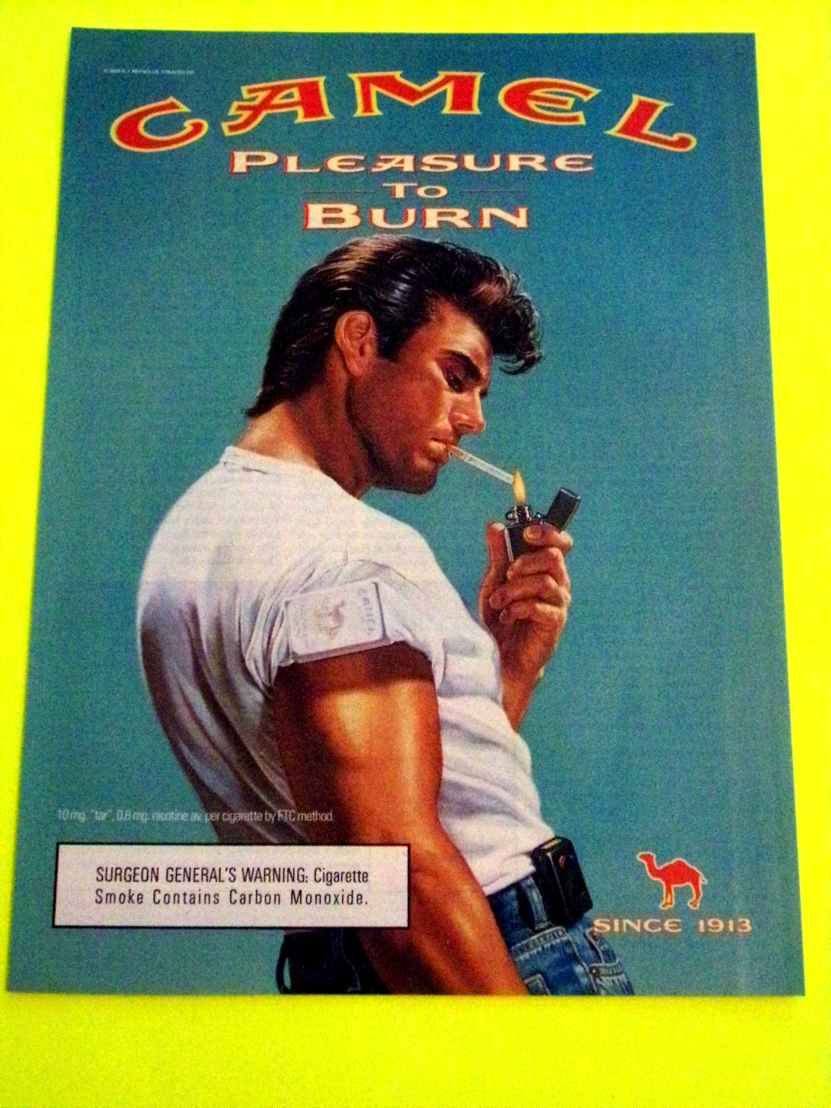 Camel Cigarette Ad Pleasure To Burn Fifties Style