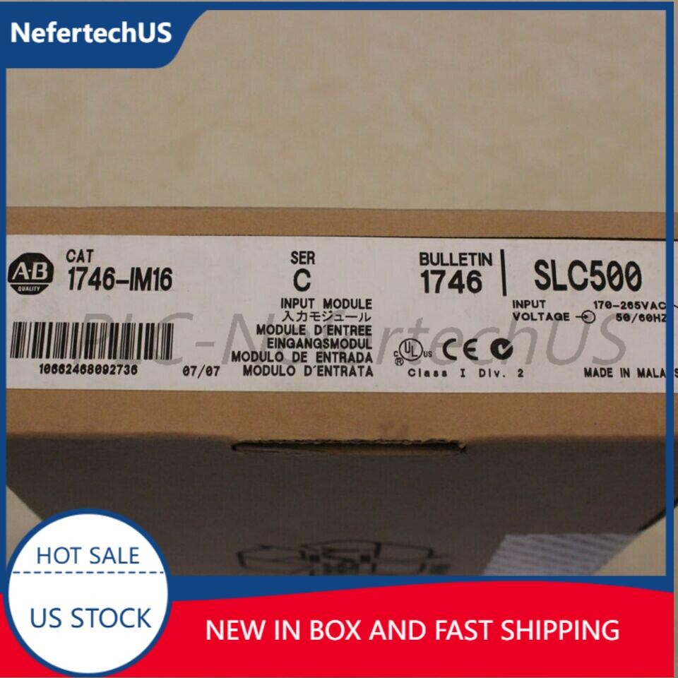 New Factory Sealed AB 1746-IM16 SLC500 PLC INPUT MODULE 1746IM16 US Free Tax