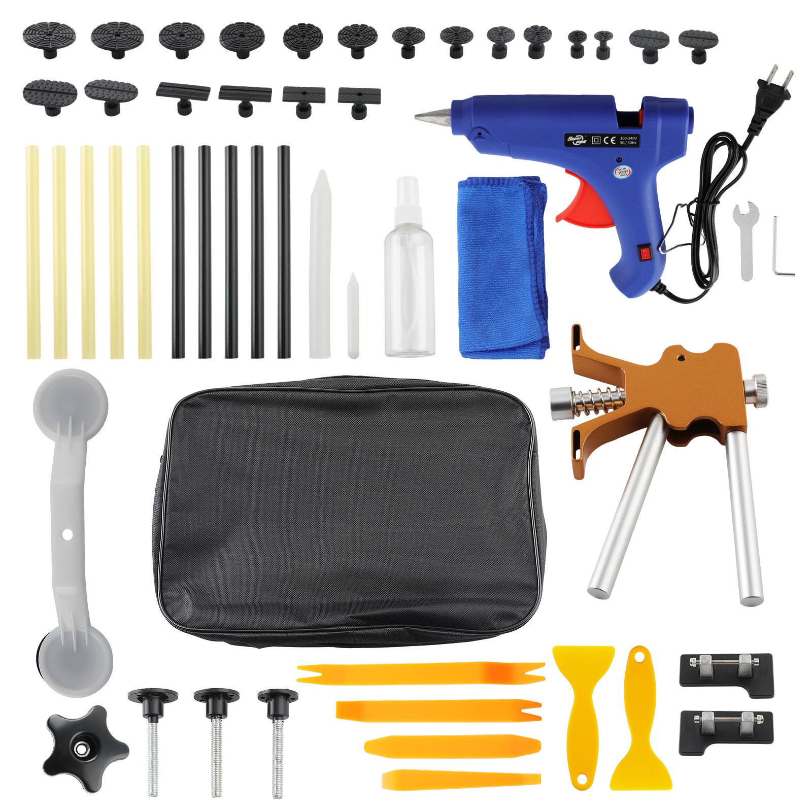 Paintless Dent Repair Tool with Golden Lifter for Motorcycle Refrigerator