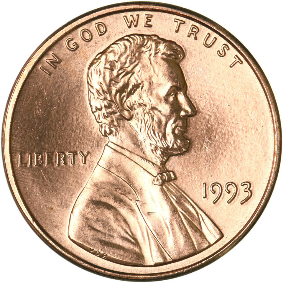 1993 P   Lincoln Memorial Cent - BU