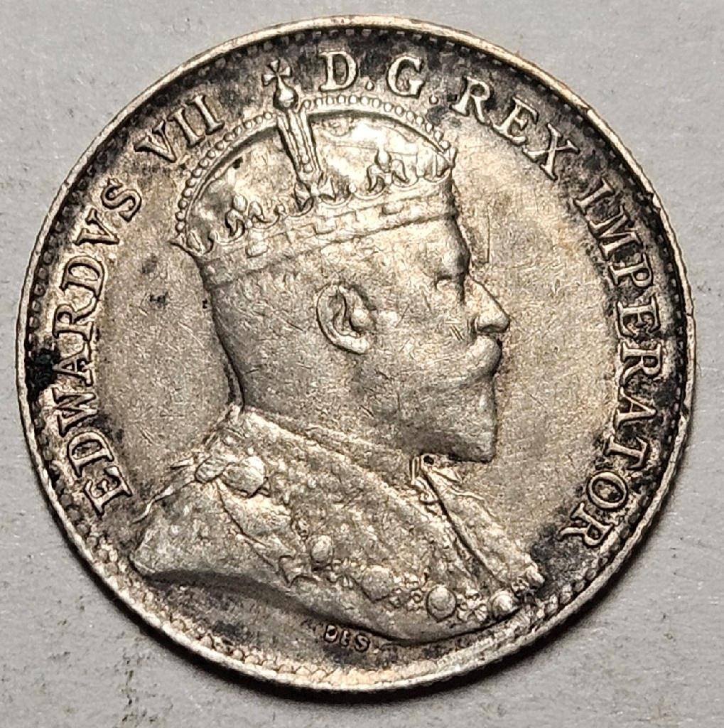 Canada, 5 Cents, 1906, Almost Uncirculated, Excellent Detail