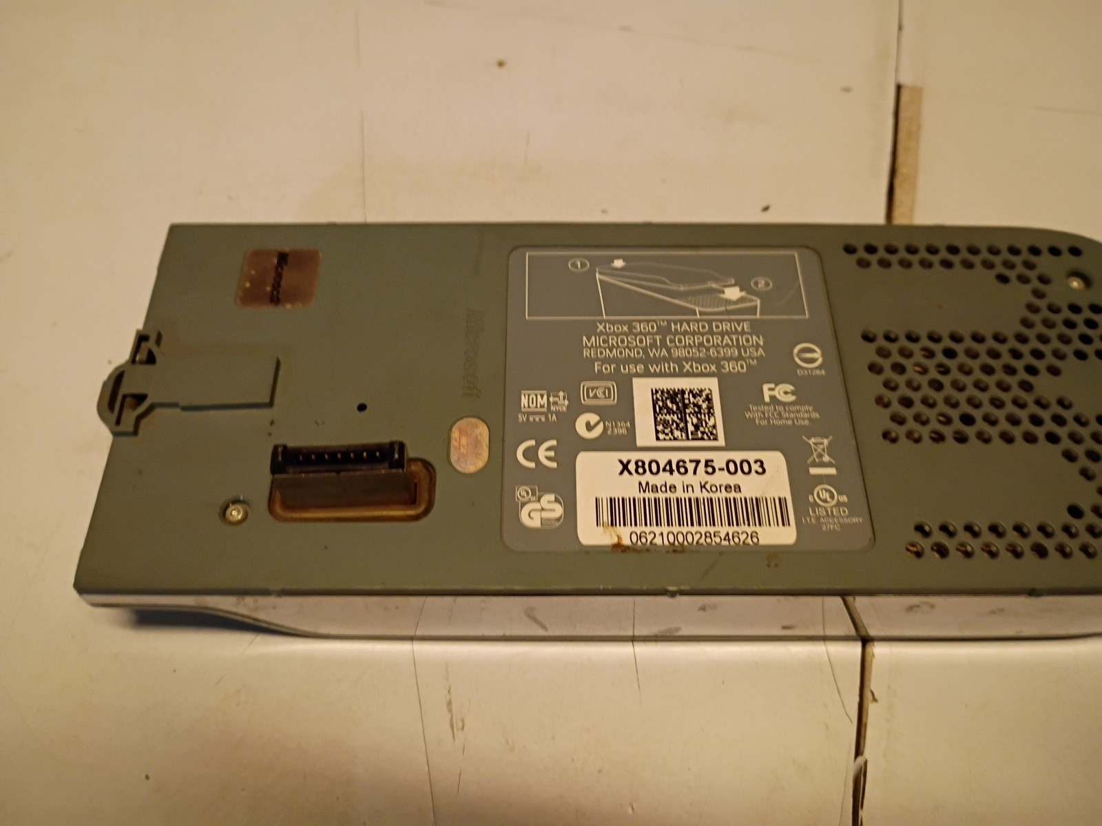 Microsoft Xbox 360 Hard Drive 20GB External Storage Memory Unit X804675-003 2