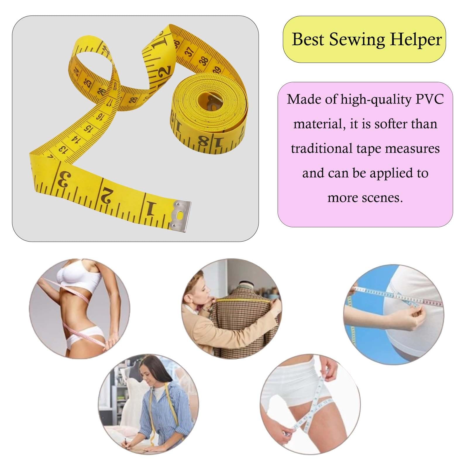 Oboteny 2Pcs Tape Measure Measuring Tape for Body, 120-Inch Double Scale Sewi...