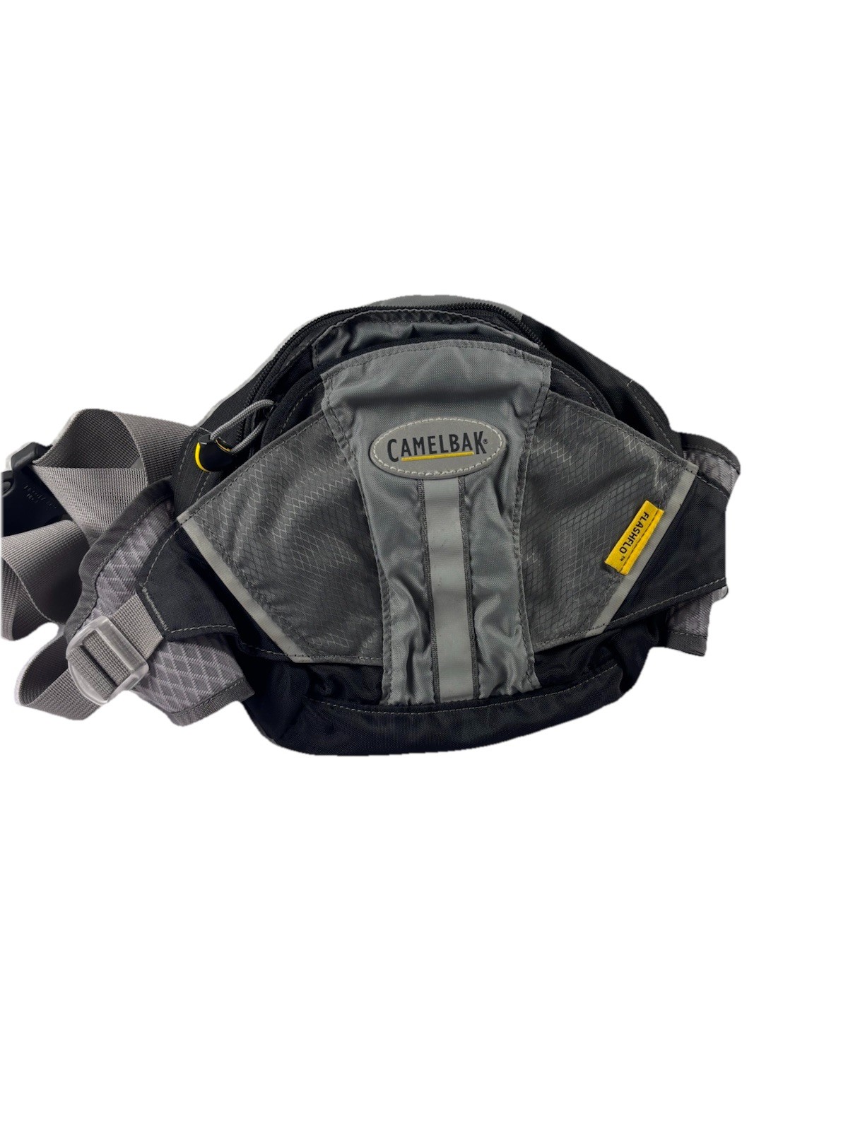 CamelBak Flashflo Hydration Pack Yellow & Gray Ergonomic Waist Belt Hiking Bag