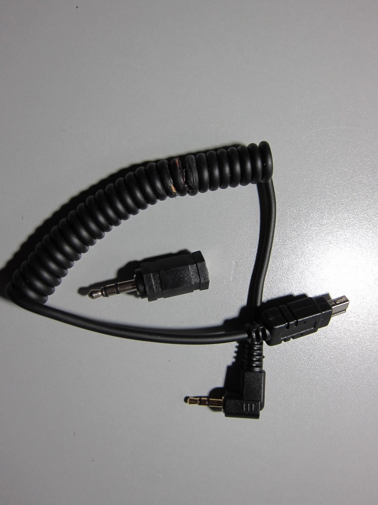 2.5mm 3.5mm Shutter Release Cable for Nikon DSLR camera