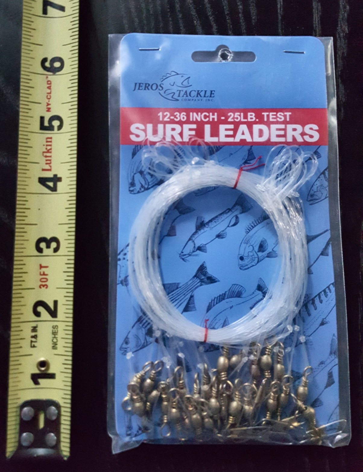 JEROS TACKLE SURF LEADERS 25LB TEST 12-36 INCH