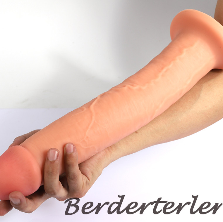 Realistic Big Soft Dildo Anal Plug Anus Vagina Masturbator Fake Penis