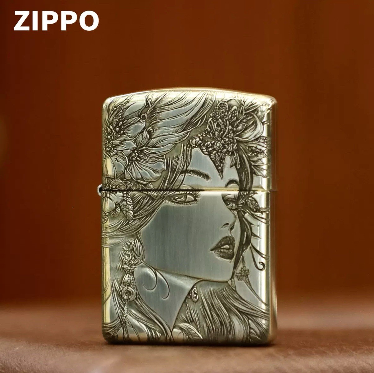 New Zippo oil Lighter Woman with box