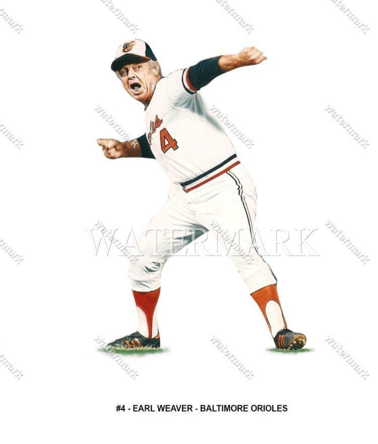 CJ86 Earl Weaver - Baltimore Orioles Baseball 8x10 11x14 16x20 Photo