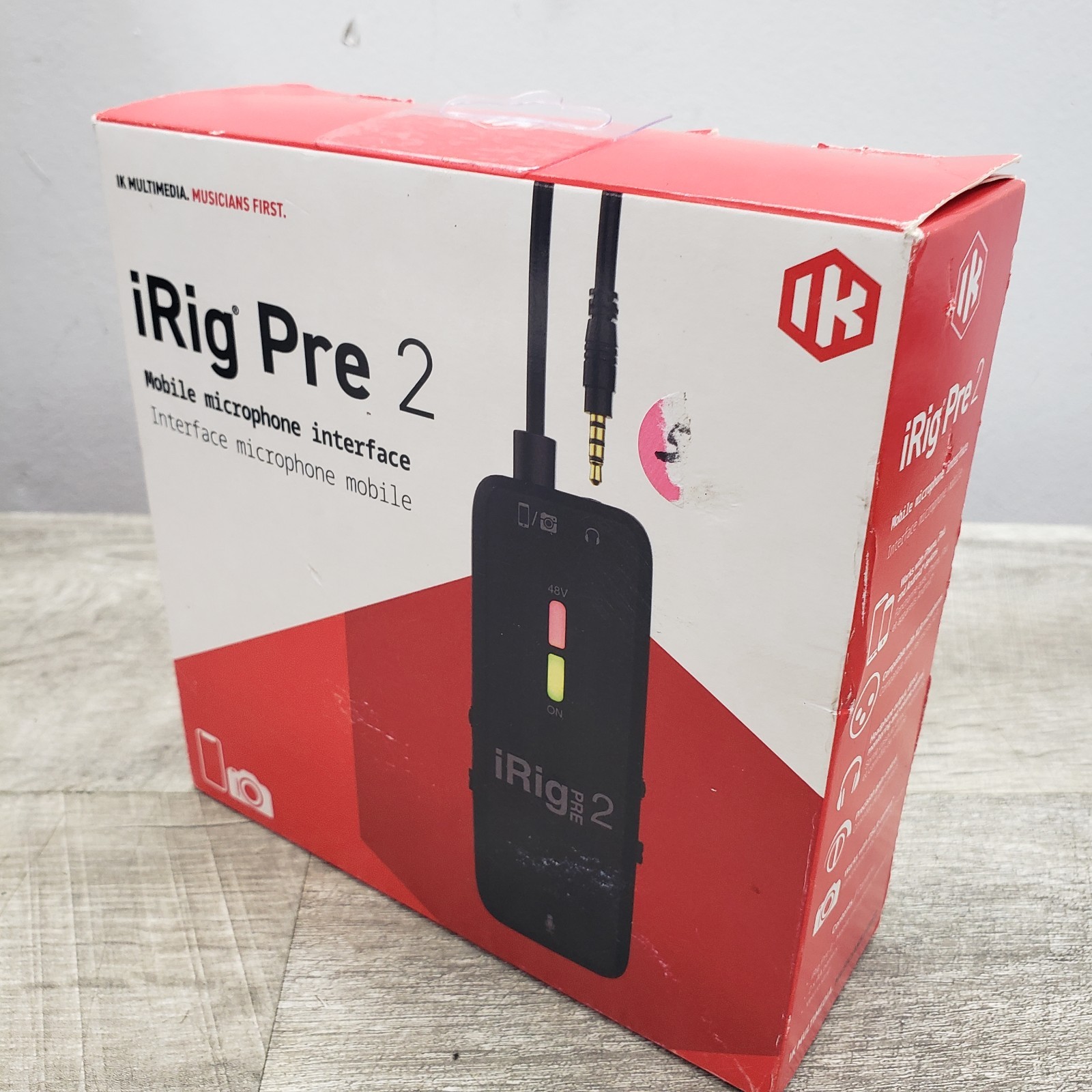 *NEW In Box* iRig Pre 2 Mobile Microphone Interface – iOS Android DSLR