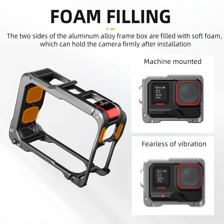 Alloy Camera Protective Cases Quick Release Accessories For Insta360 Ace Pro 2