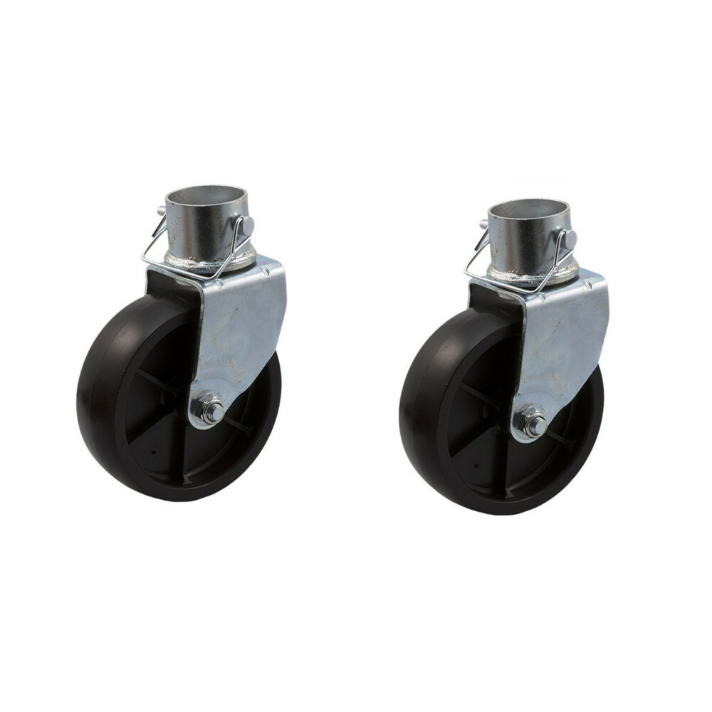 2Pc 6" Swivel Caster Wheel with Pin Trailer Jack Replacement for Boat & RV Hitch