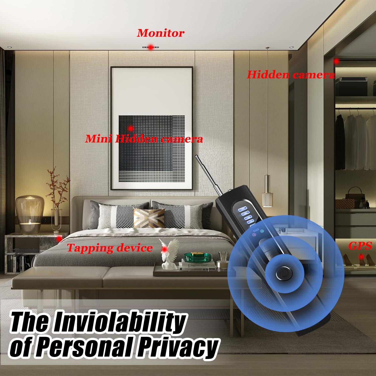Anti-Spy Hidden Camera Detectors Bug RF Scanner Prevent Wireless Signal Tracker
