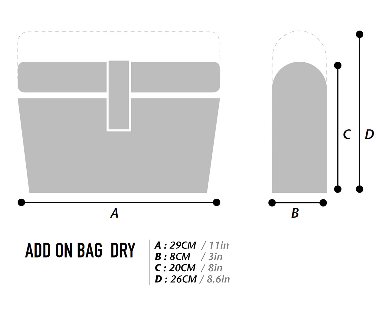 Woho Bikepacking Add-On Accessory Pack DRY