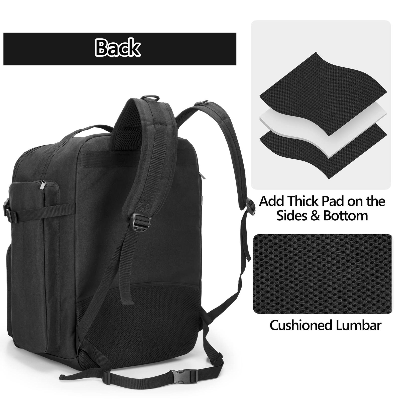 GOBUROS RC Backpack for 1/10 Car RC Storage Bag with Multi Pockets for Tools ...
