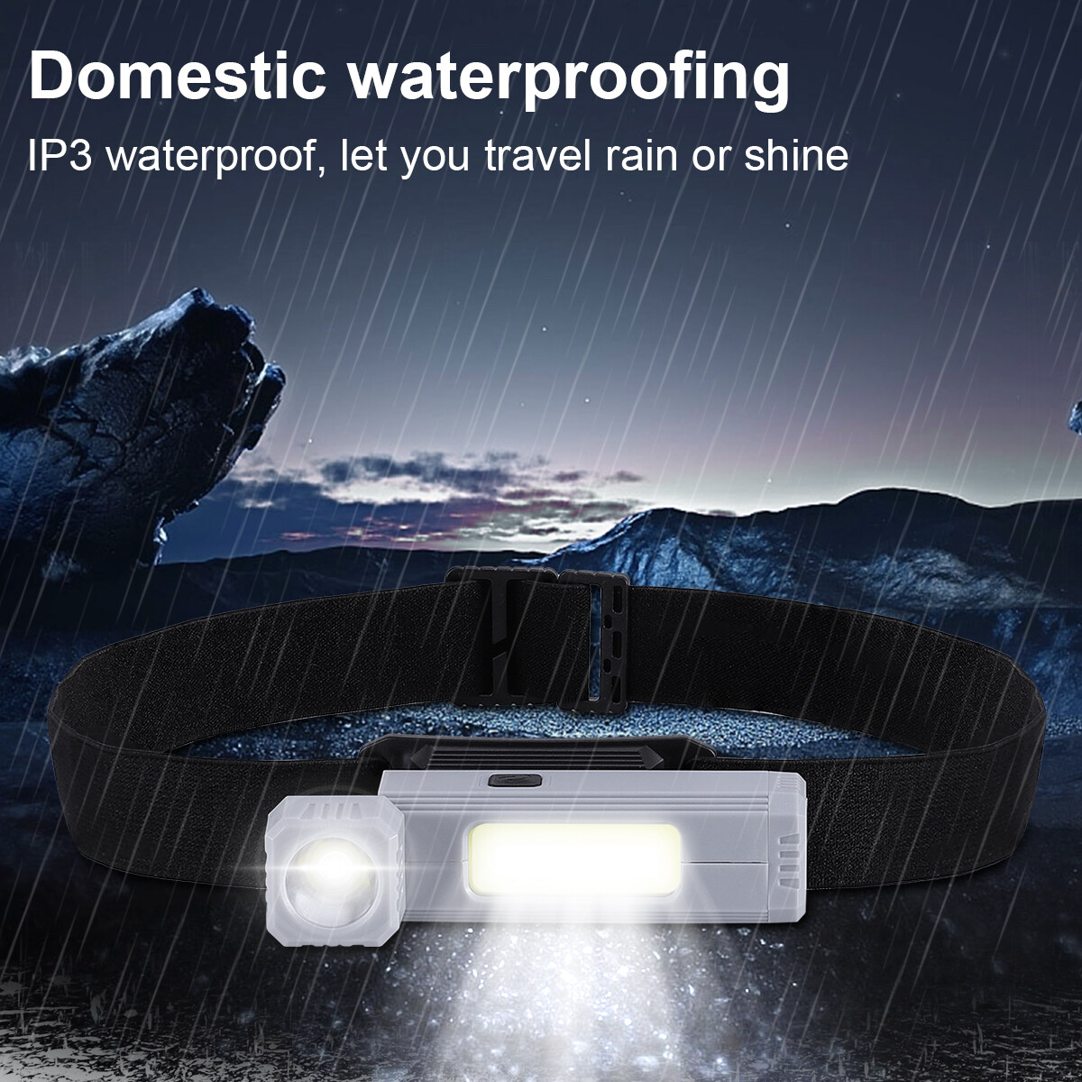 LED COB Magnetic Work Light USB Rechargeable Flashlight Torch Headlight Headlamp