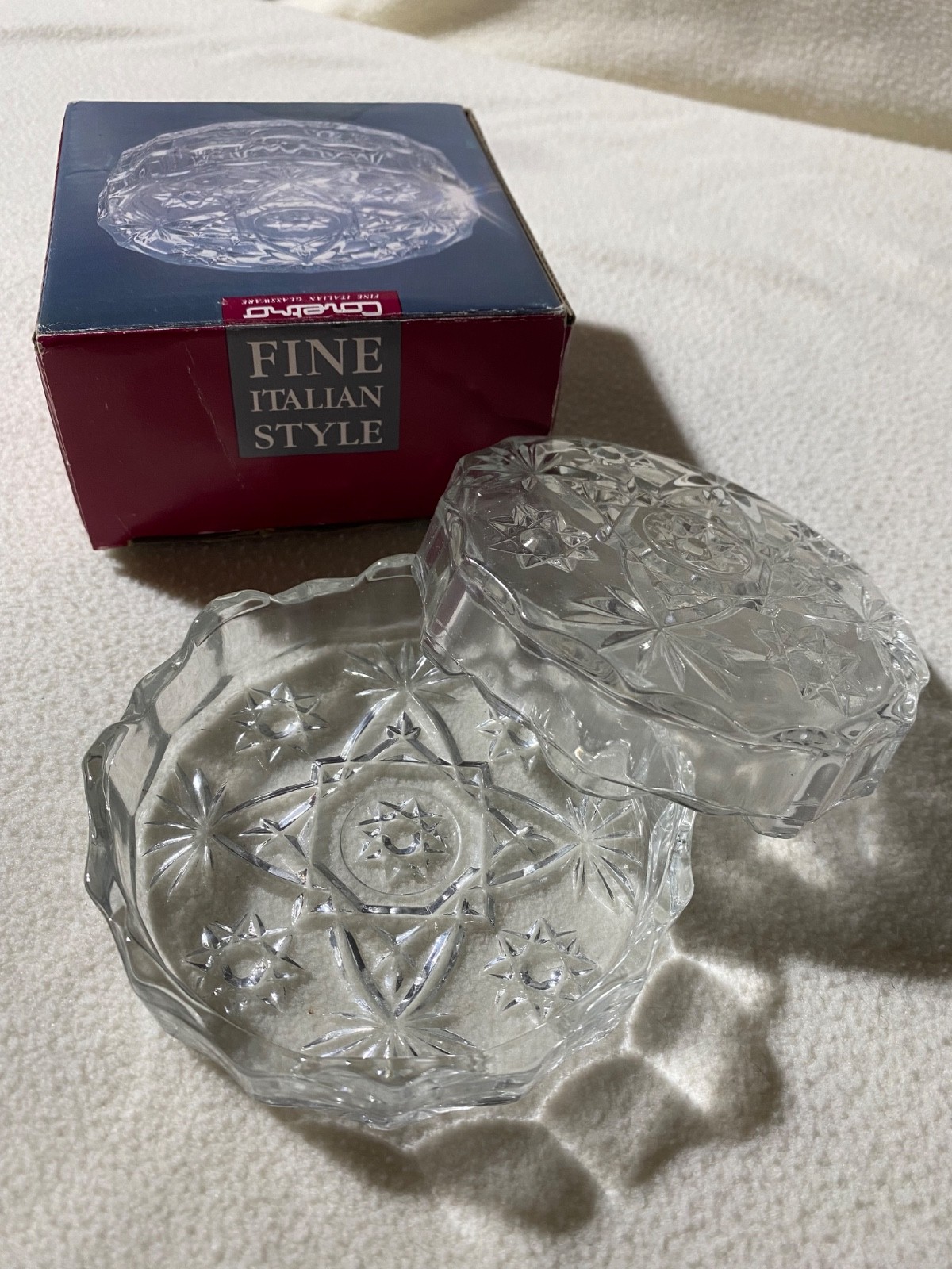 Covetro Fine Italian Glass Trinket Box