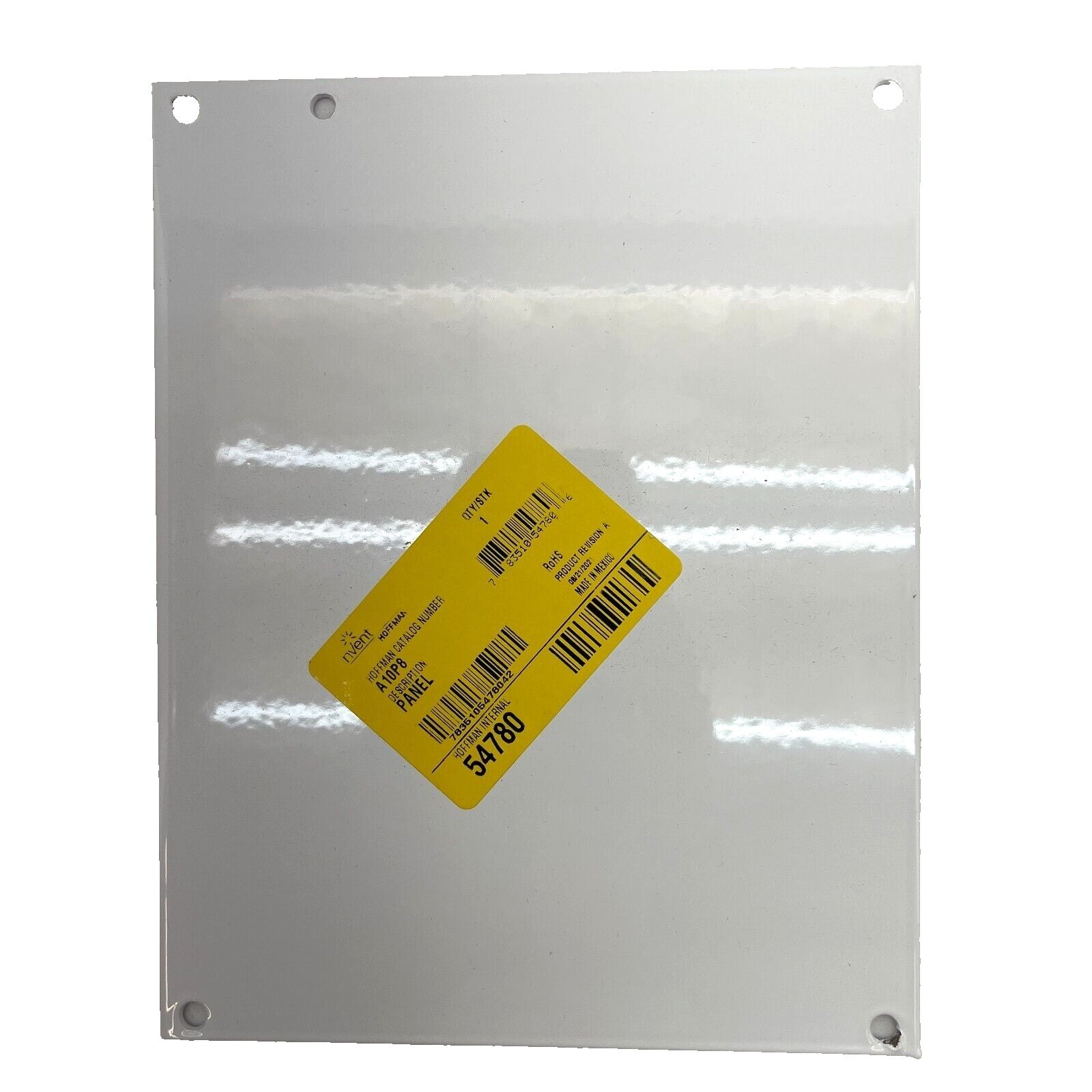 Nvent Hoffman A10P8 Enclosure Back Panel Steel 8.75"x6.88" White Lot of 4