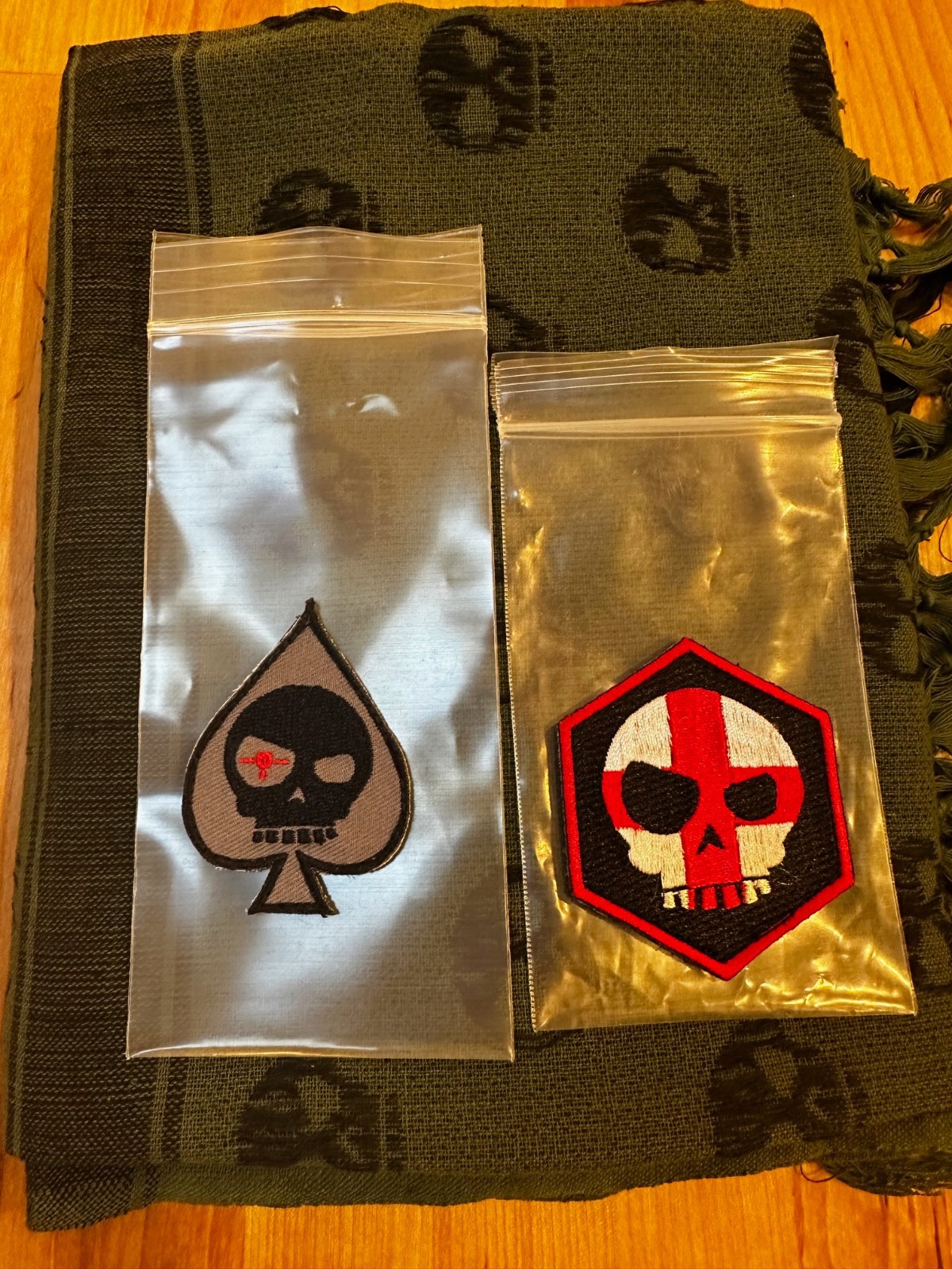 Triple Aught Design TAD Patch SET of 2 Skull Patch