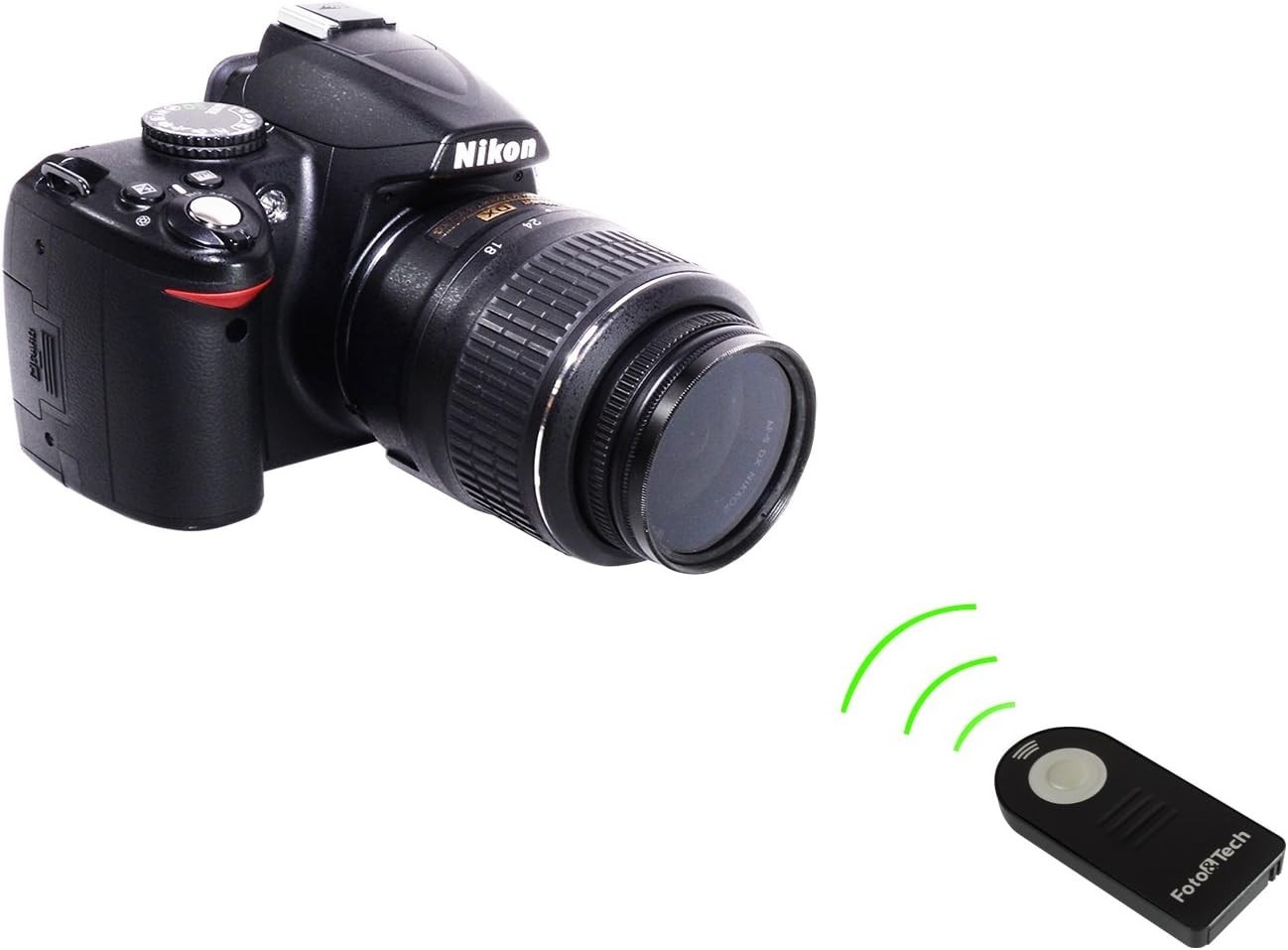 Ergonomic Wireless Shutter Release Remote - Compatible with Nikon Cameras