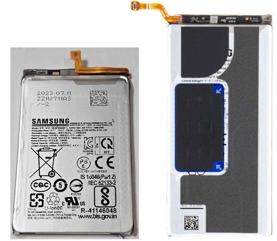 New OEM Samsung Galaxy Z Fold5 F946 EB-BF946ABY & EB-BF947ABY Battery Set