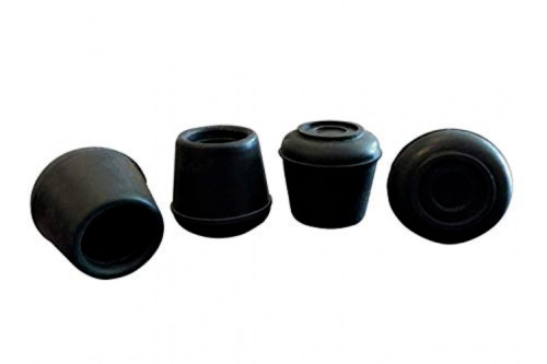4 Shepherd Hardware 9125 5/8-Inch Inside Diameter Rubber Leg 5/8-Inch, Black