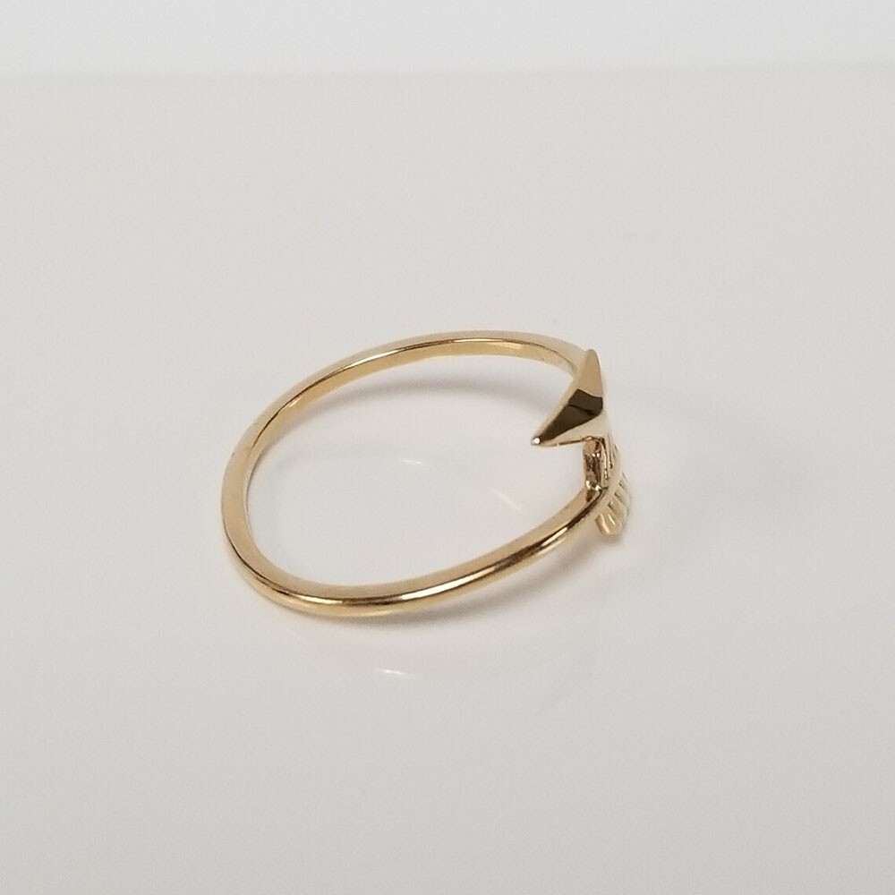 Cupid Arrow Adjustable Toe/Midi Ring 14K Yellow Gold Plated