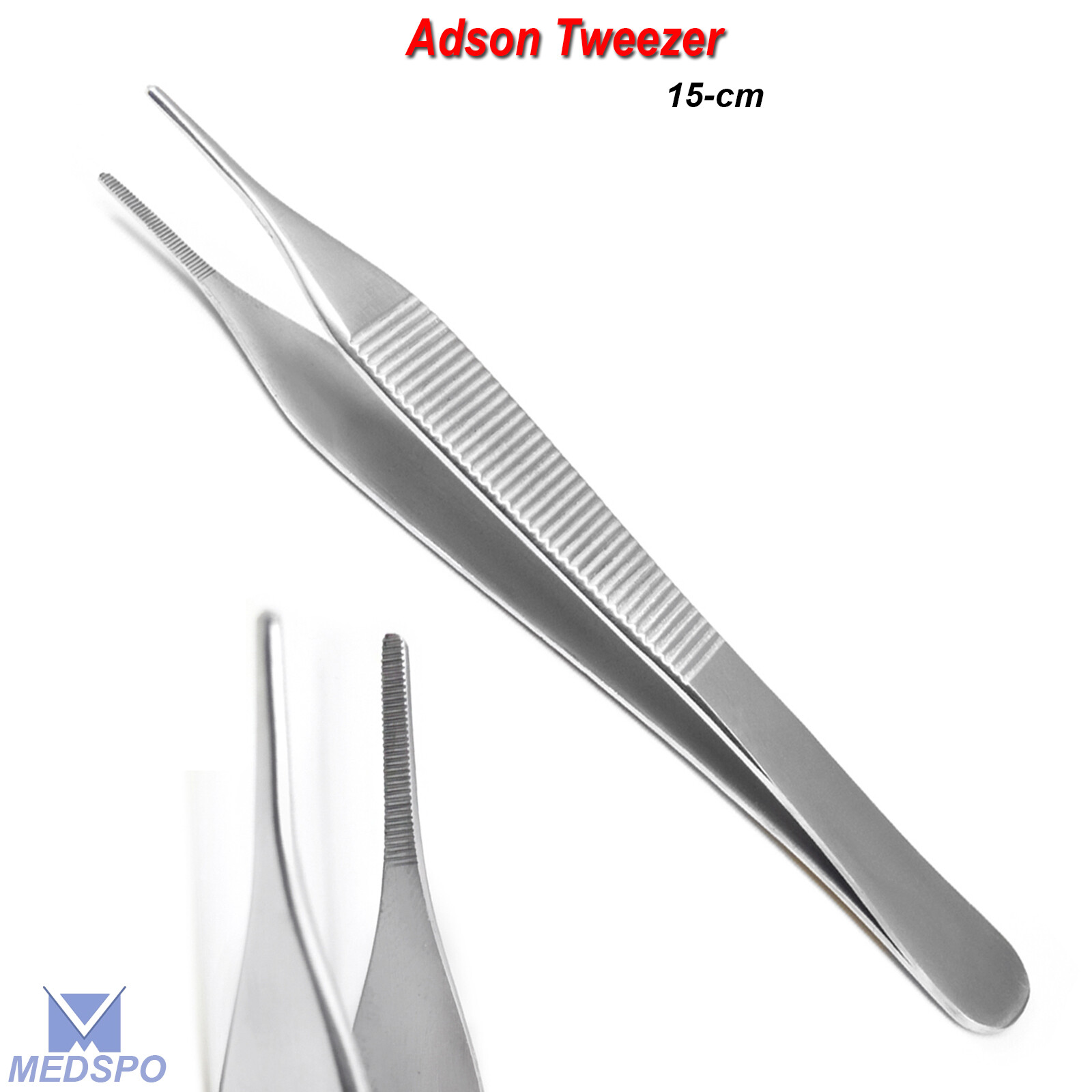 Surgical Adson Tweezers 15-cm Tissue & Dressing Forceps Dental Instruments CE