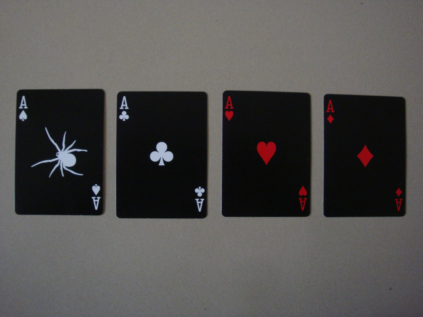BLACK SPIDER DECK BICYCLE PLAYING CARDS POKER SIZE