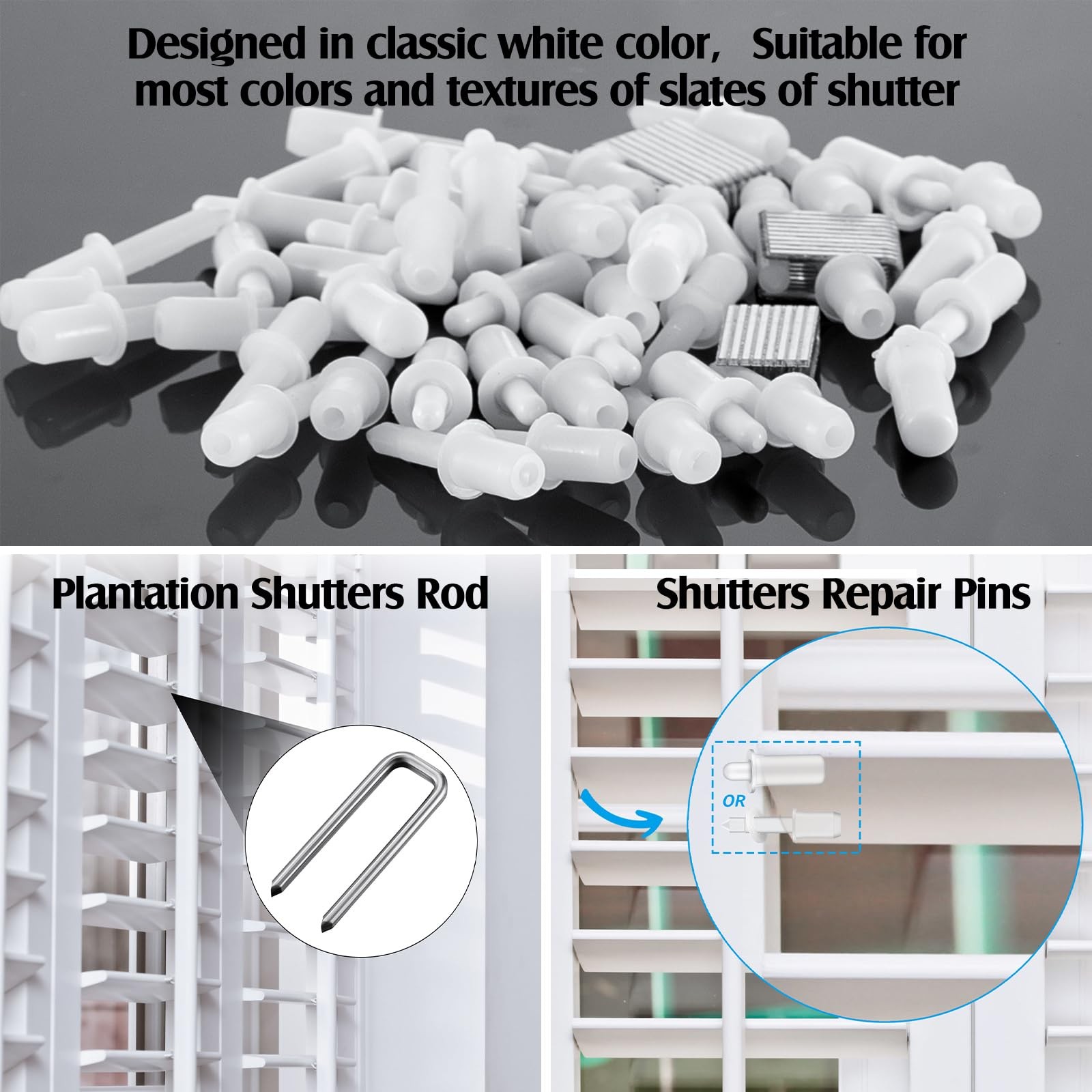 85-Piece Shutter Repair Kit and Plantation Tool Set for Easy Fixes