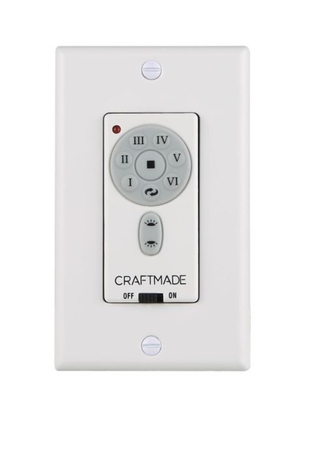 Craftmade WIDC-WALL 6-Speed Universal Wi-Fi Wall Control - Black